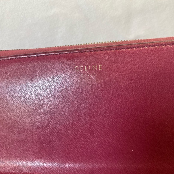 Celine Burgundy Wallet - Picture 5 of 16